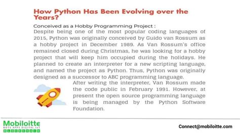 Toradh íomhá ar Explain the History of Python Evolution