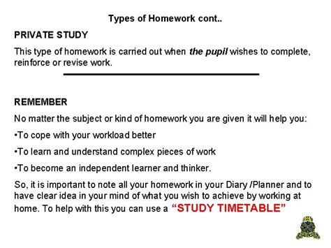 Image result for Homework Types
