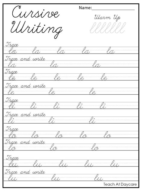 Paragraph Cursive Writing Worksheets に対する画像結果