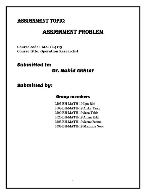 Image result for Assignment Problem Solution
