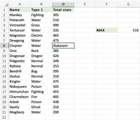 Max Function Excel に対する画像結果