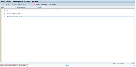 Afbeeldingsresultaten voor ABAP Editor Syntax