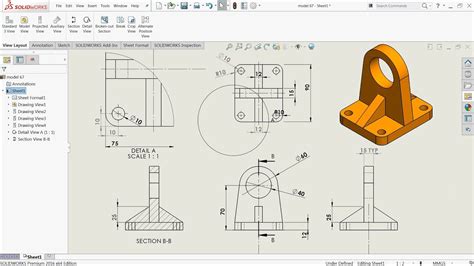 SolidWorks Drafting Sample PDF కోసం చిత్ర ఫలితం