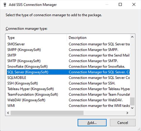 Image result for Package Connection Magager SQL Server