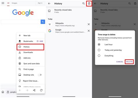 Toradh íomhá ar Best Method to Delete Browsing History