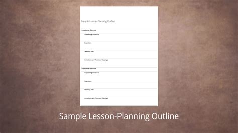 Image result for Example of a Outline of a Lesson