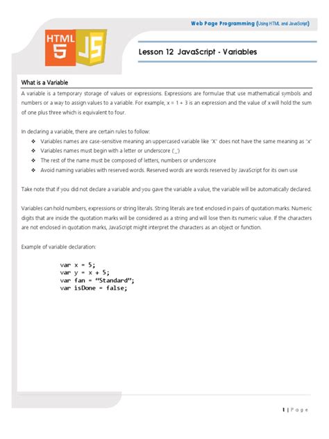 Image result for Javascritp Course Variables