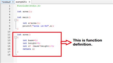Image result for Define Function in C Programming
