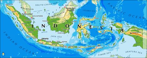 Toradh íomhá ar Java Indonesia On World Map