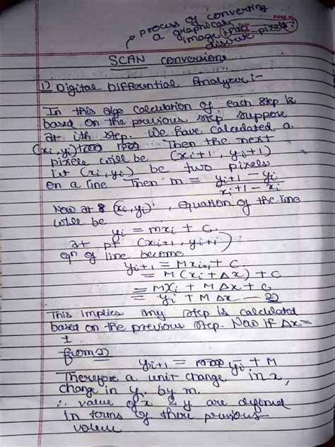 نتيجة الصورة لـ Computer Graphics Handwritten Notes PDF