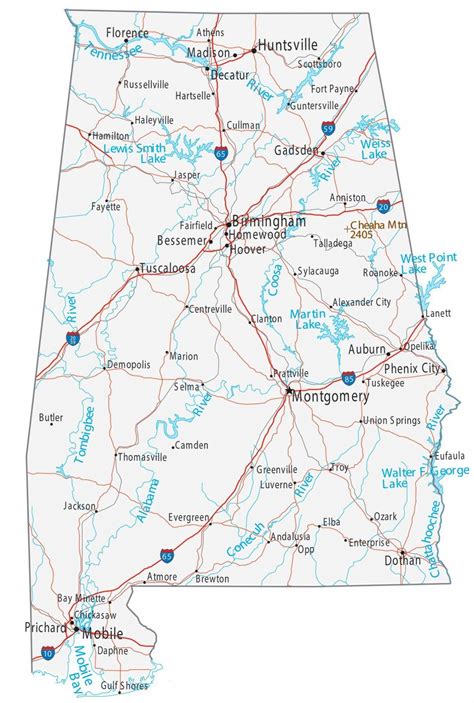 Afbeeldingsresultaten voor North Alabama Attractions Map