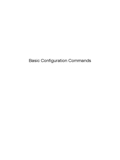 Toradh íomhá ar Basic Configuration Commands