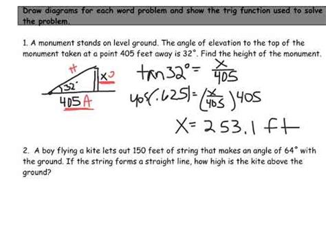 Image result for Geometry Trig Word Problems Worksheet Answer Key a Sledding Run