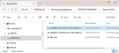 Image result for Folder Structure of Windows Image Backup