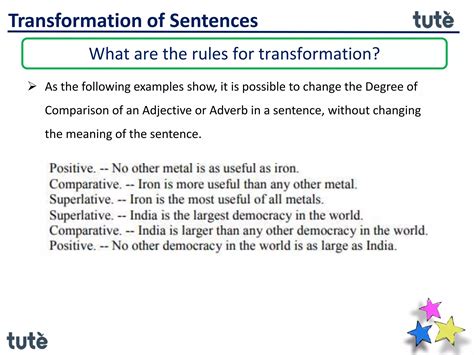 Image result for Transformation Sentence Examples Maths