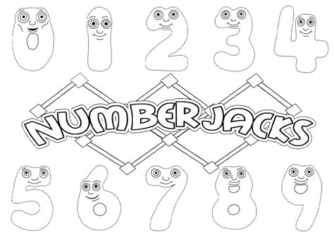 Image result for Numberjacks Coloring Pages Printable 0