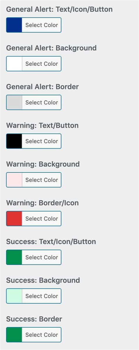 Image result for Alert Message Color Combination