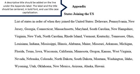 Image result for Adding Appendix to APA Paper