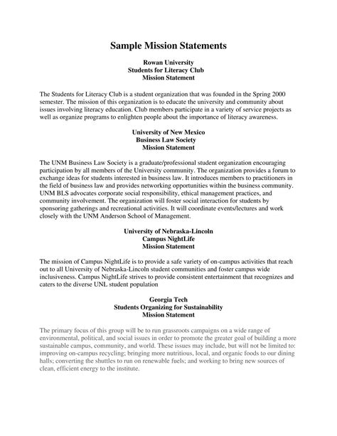 Image result for Free Mission Statement Examples for Business