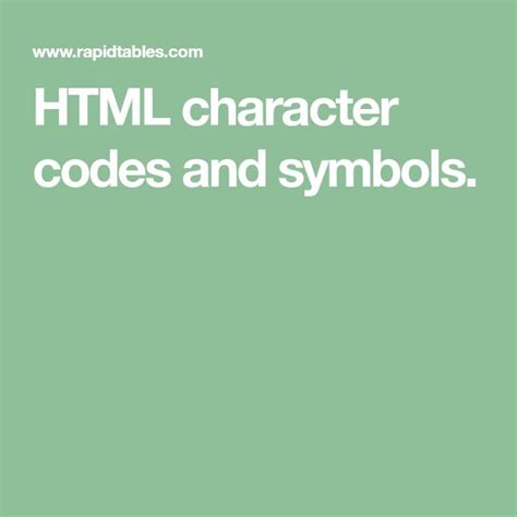 Image result for What Is the HTML Symbol Code for This Image