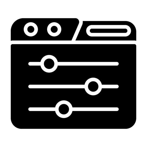 Toradh íomhá ar Control Panel Vector Icon