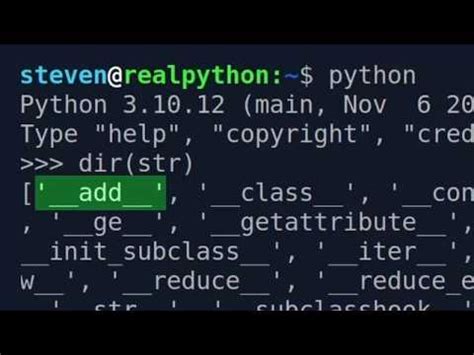 Toradh íomhá ar How to Use Double Underscore Python
