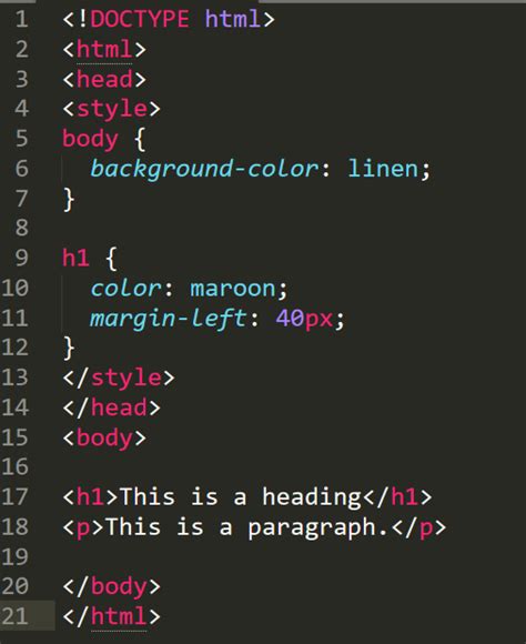 Image result for HTML Code Examle
