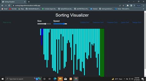 Sorting Algorithm Visualizer Flowchart に対する画像結果