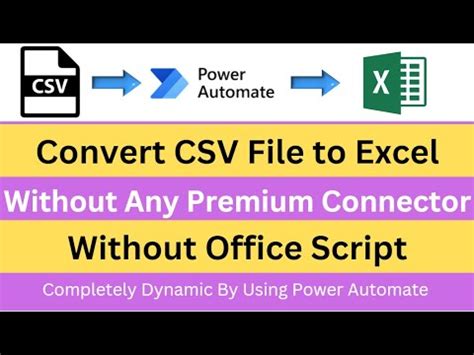 Image result for Power Automate Excel to CSV