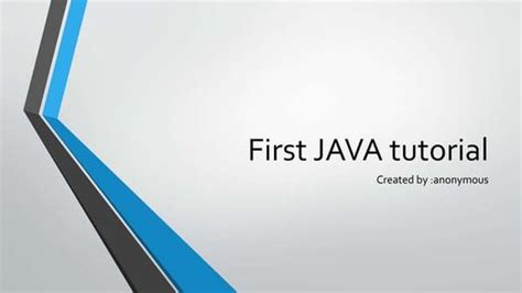 Java Tutorial Presentation に対する画像結果