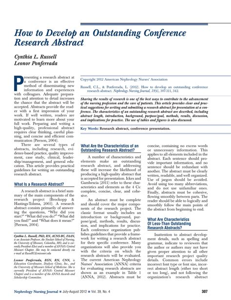 Image result for Conference Abstract Examples