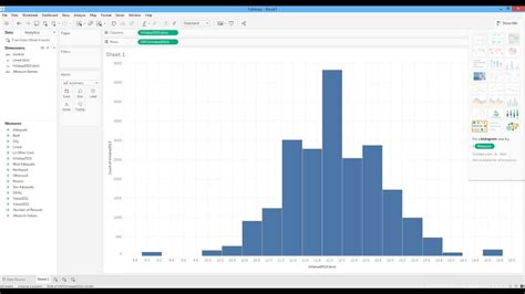 Afbeeldingsresultaten voor Tableau Histogram
