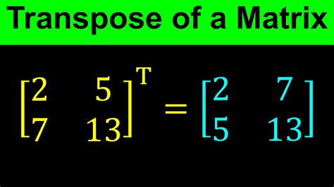 Image result for Transpose Diagonal Matrix
