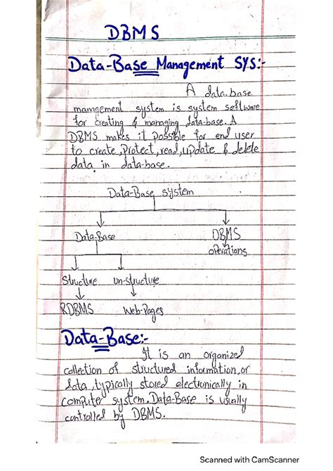 Image result for DBMS Notes