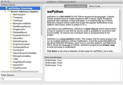 Image result for wxPython Mac