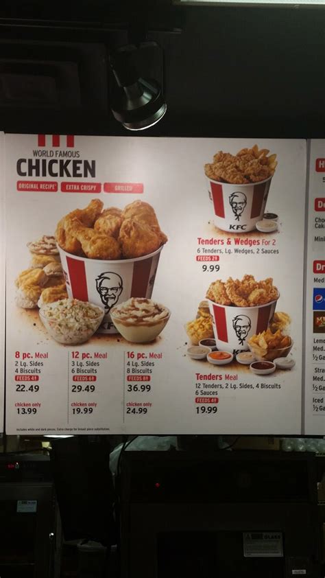 Afbeeldingsresultaten voor KFC Menu and Prices in MT Edgecombe