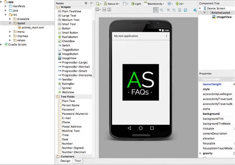 Image result for Android Studio New Layout