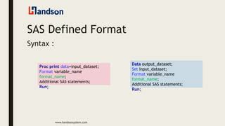 Toradh íomhá ar SAS Format Statement Example