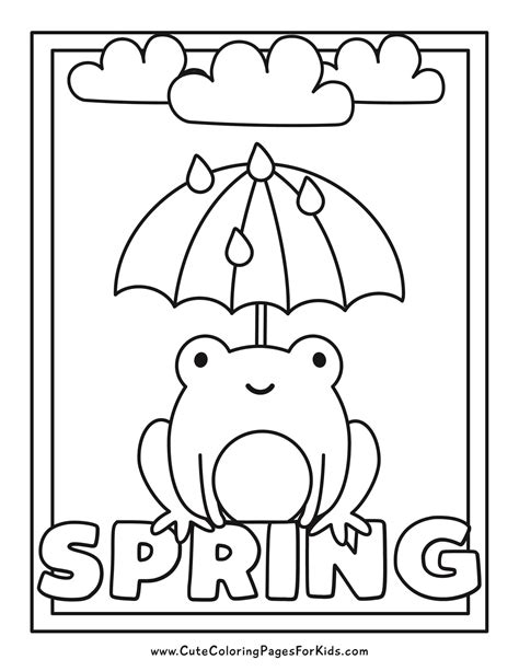 Image result for Spring Coloring Pages