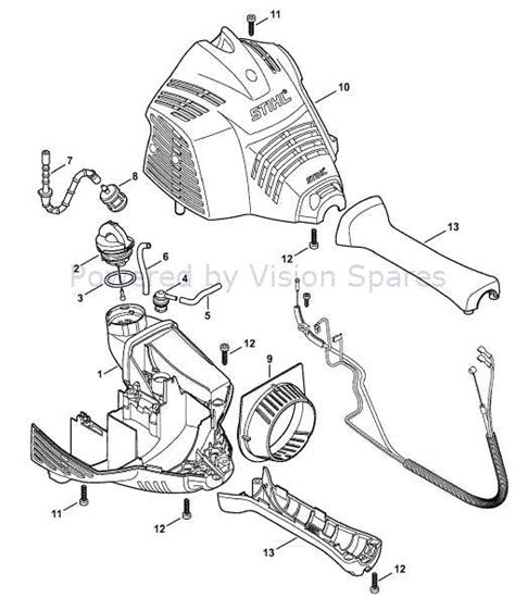 Bildergebnis für Stihl FS 56 RC Fuel Line Diagram