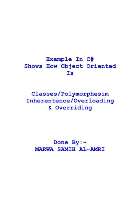Image result for Polymorphism C# Example