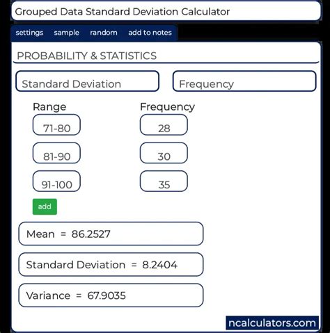 Image result for Standard Deviation Formula Grouped Data