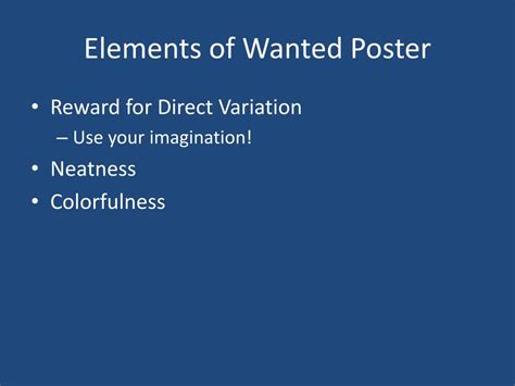 Image result for Direct Variation Wanted Poster