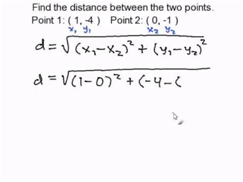 How to Find Distance Between Two Points に対する画像結果