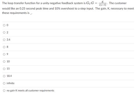 Image result for Unity Negative Feedback General Transfer Function with Controller