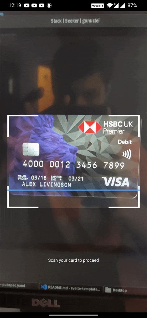 Image result for Scan Debit Card at Check Out UI