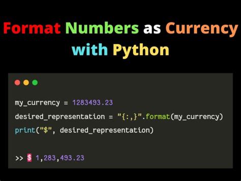 Image result for How to Format Currency in Python