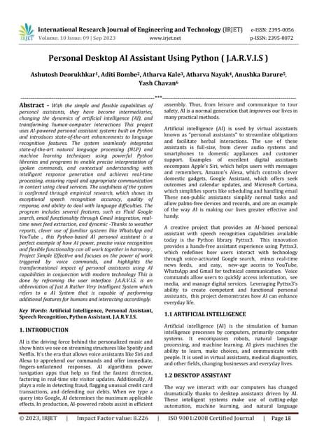 Image result for Personal Desktop Asisstant Python