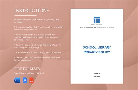Image result for Primary School Privacy Policy Template