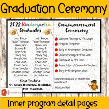 Pre-K Graduation Party Program Sample に対する画像結果